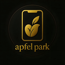 Apfel Park – Logo des Mobiltelefongeschäfts in Hamburg-Wilhelmsburg